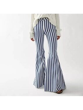 Free people Just float on striped jeans size 28
